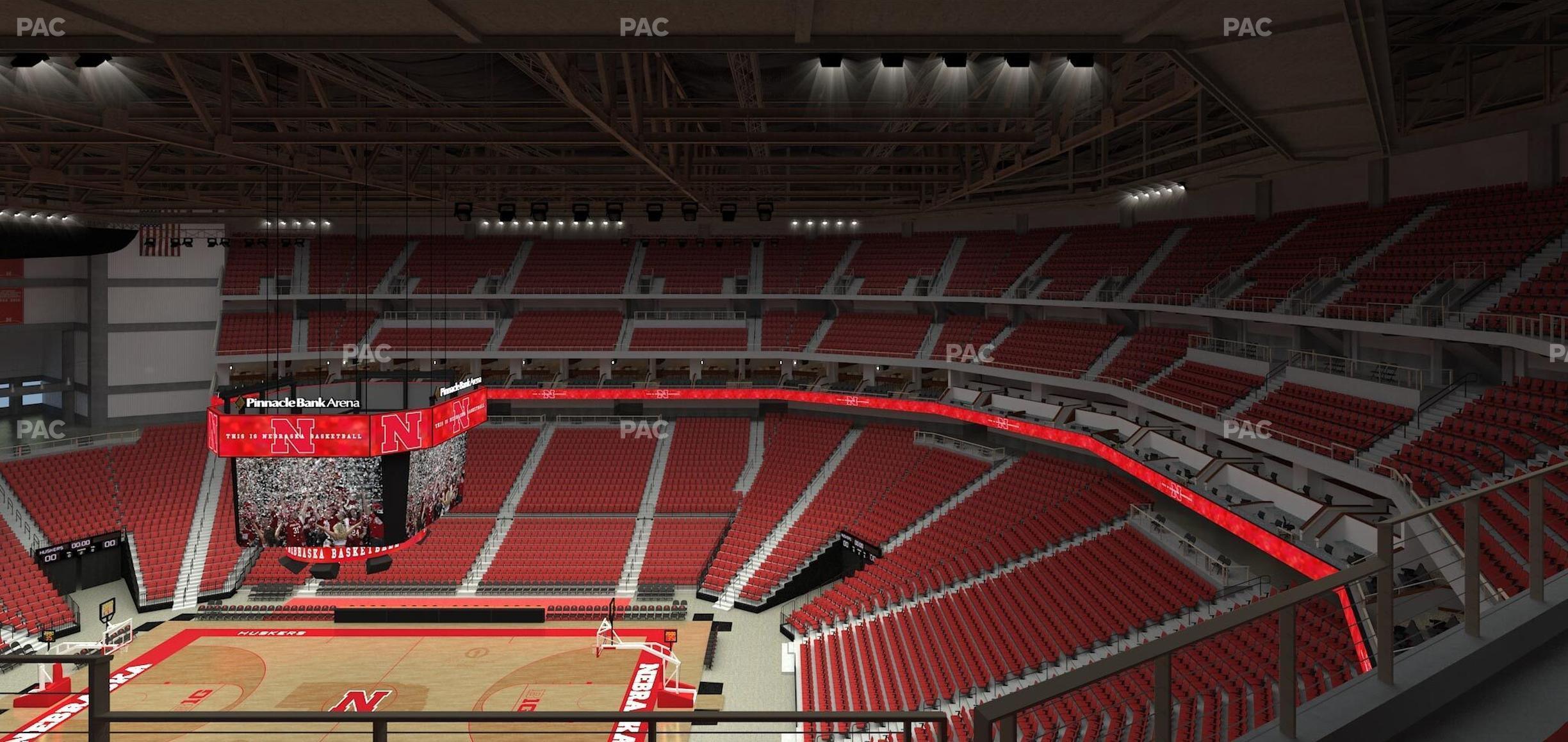 Seating view for Pinnacle Bank Arena Section 317