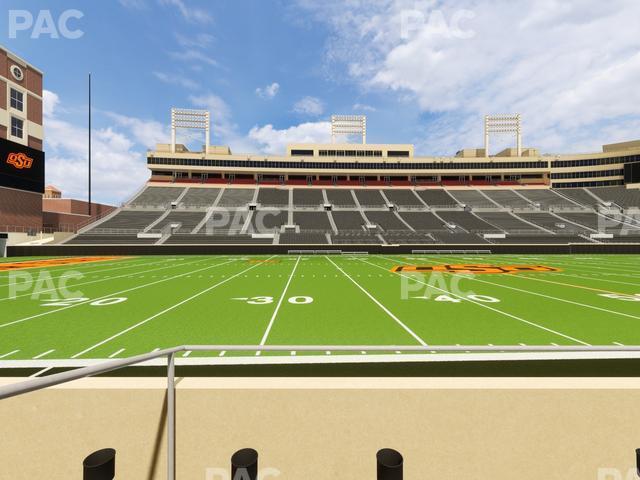 Seating view for Boone Pickens Stadium Section Lower Box 39