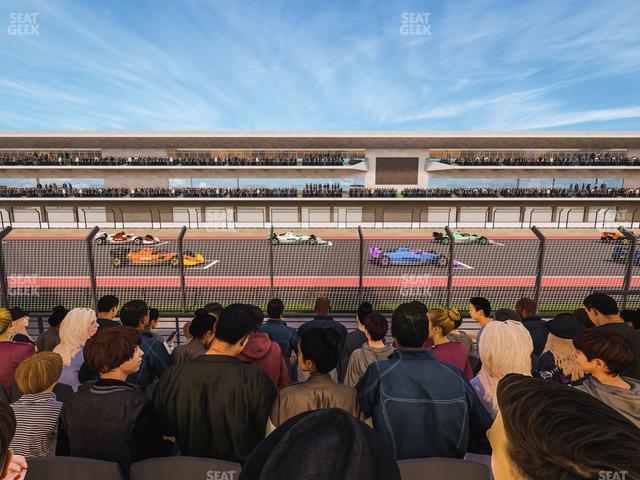 Seating view for Circuit of The Americas Section Main Grandstand Lower Level 116