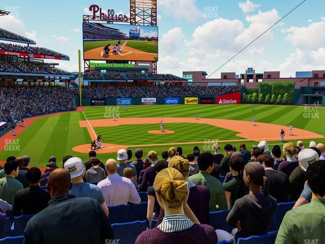 Seating view for Citizens Bank Park Section 120