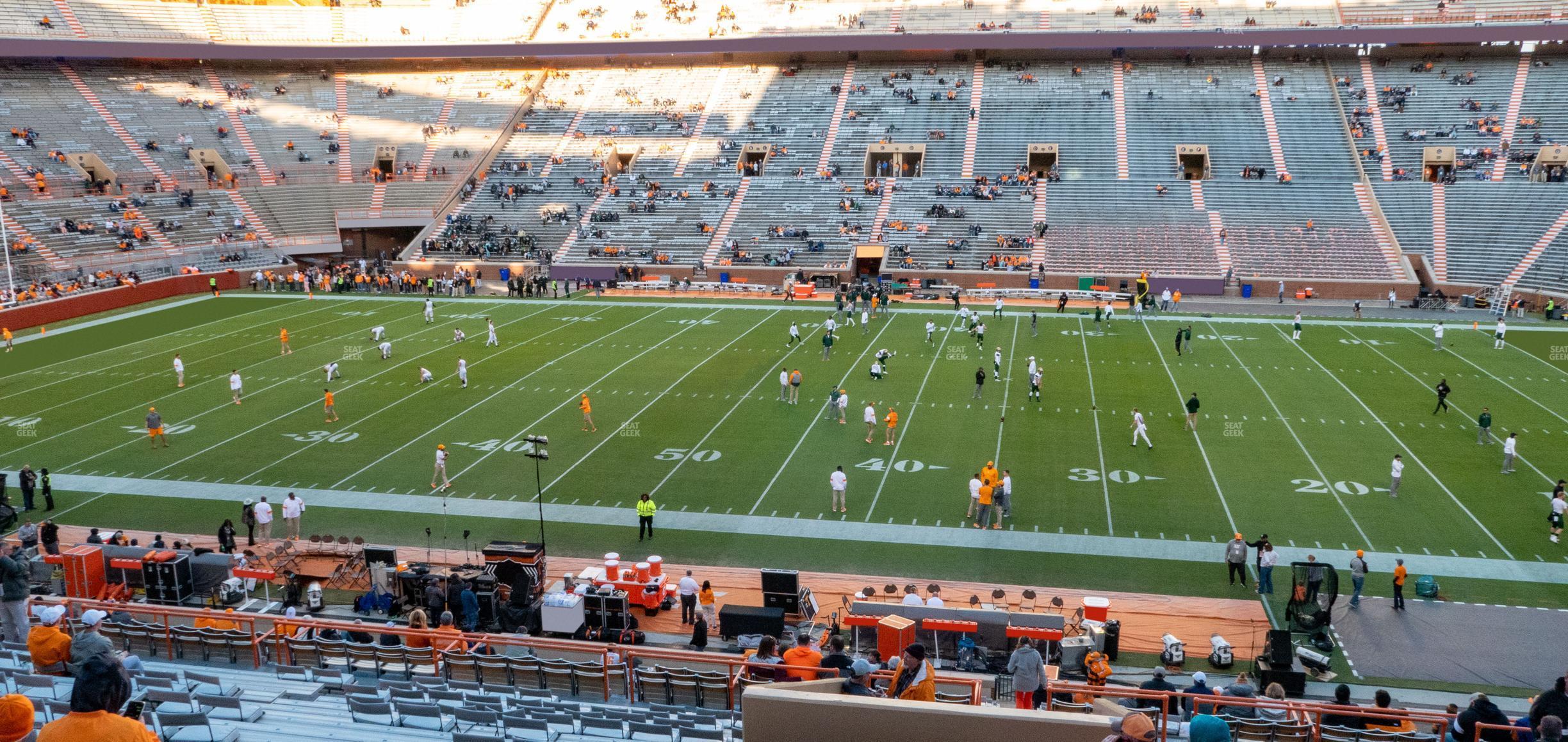 Seating view for Neyland Stadium Section T