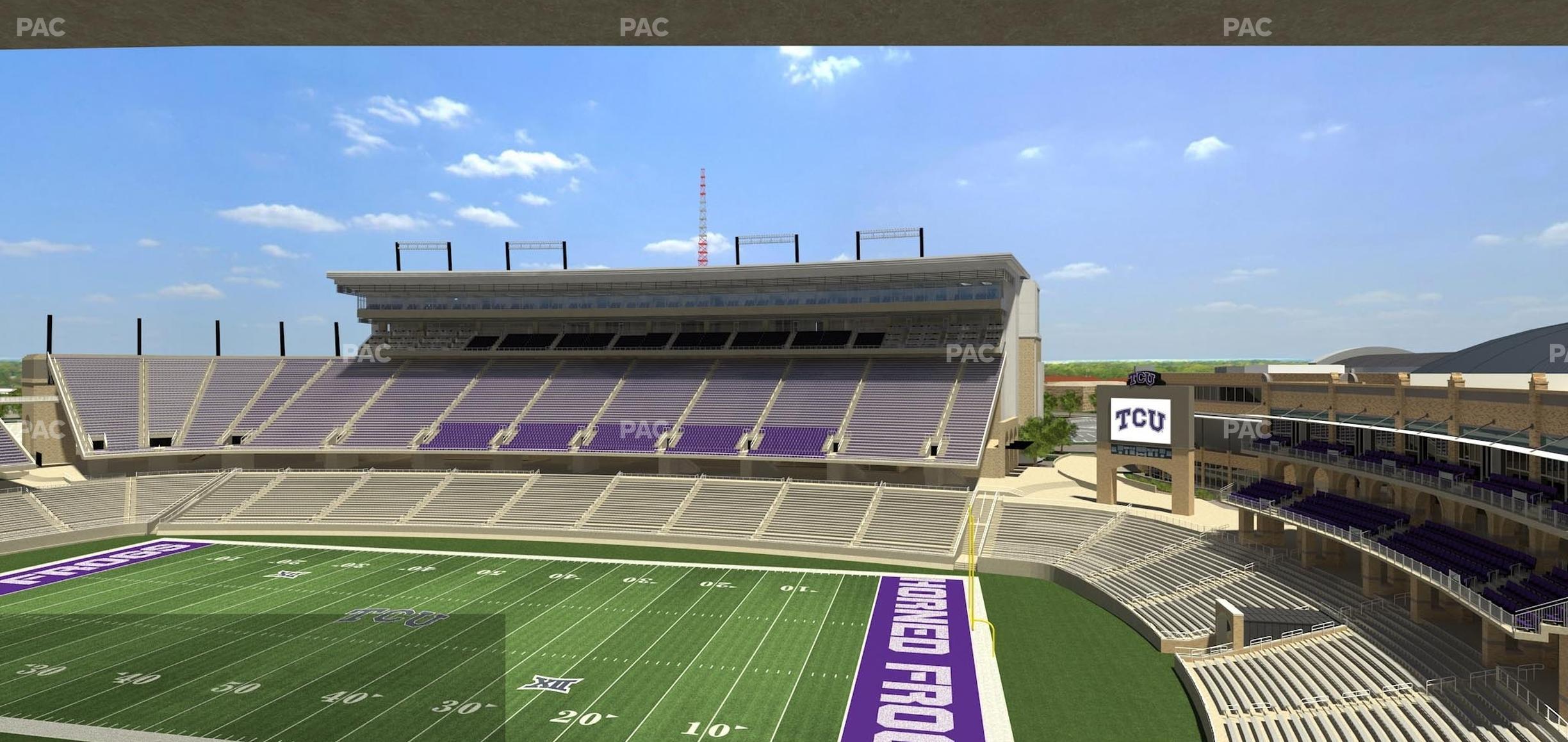 Seating view for Amon G Carter Stadium Section Champions Suite 2