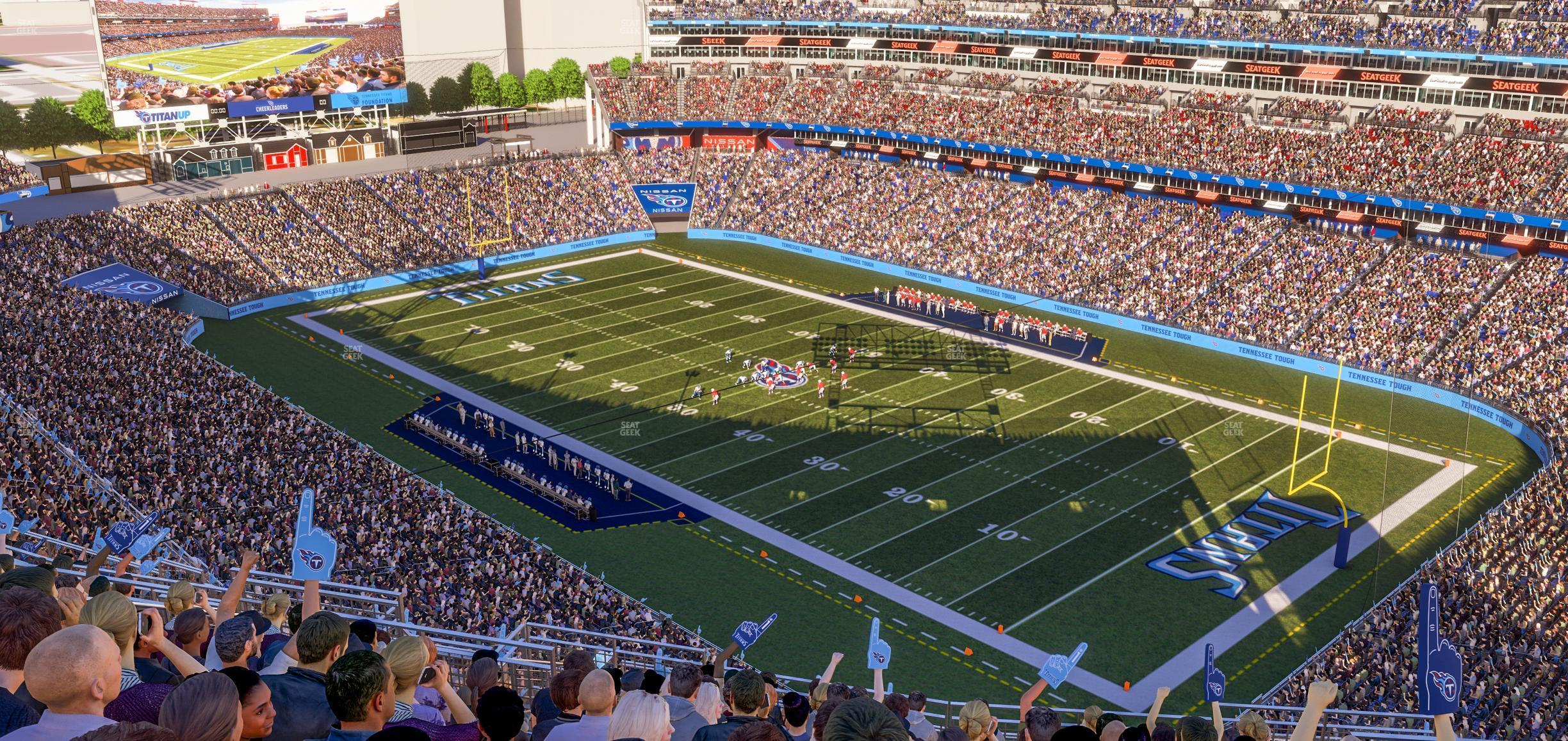 Seating view for Nissan Stadium Section Upper 328