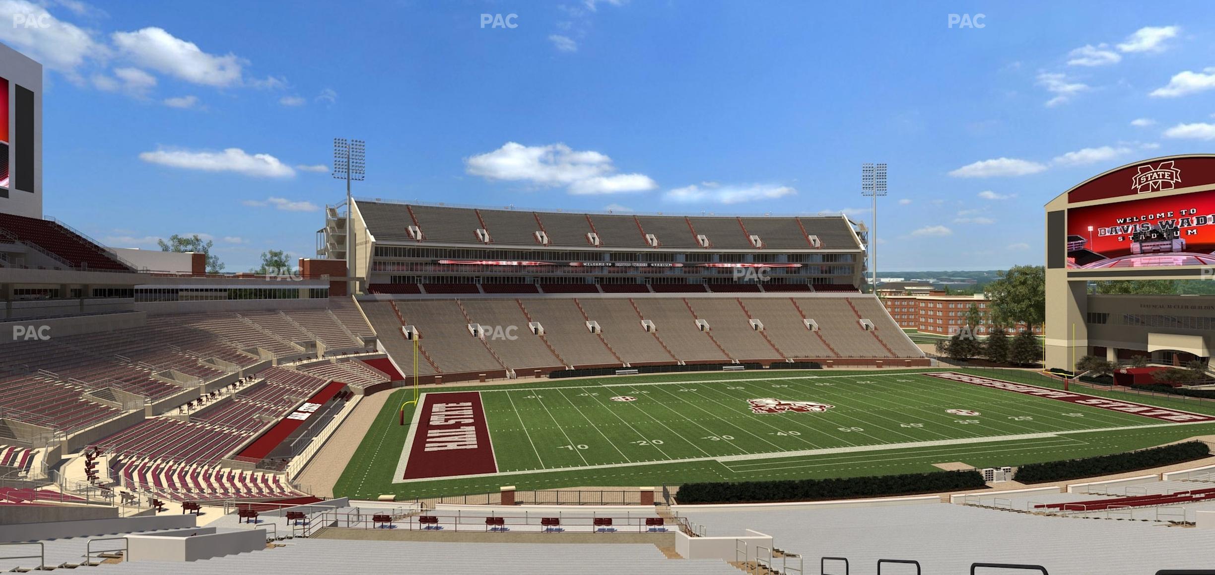 Seating view for Davis Wade Stadium Section 112