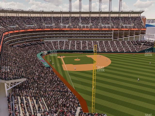 Seating view for Progressive Field Section Standing Right Field Terrace 516