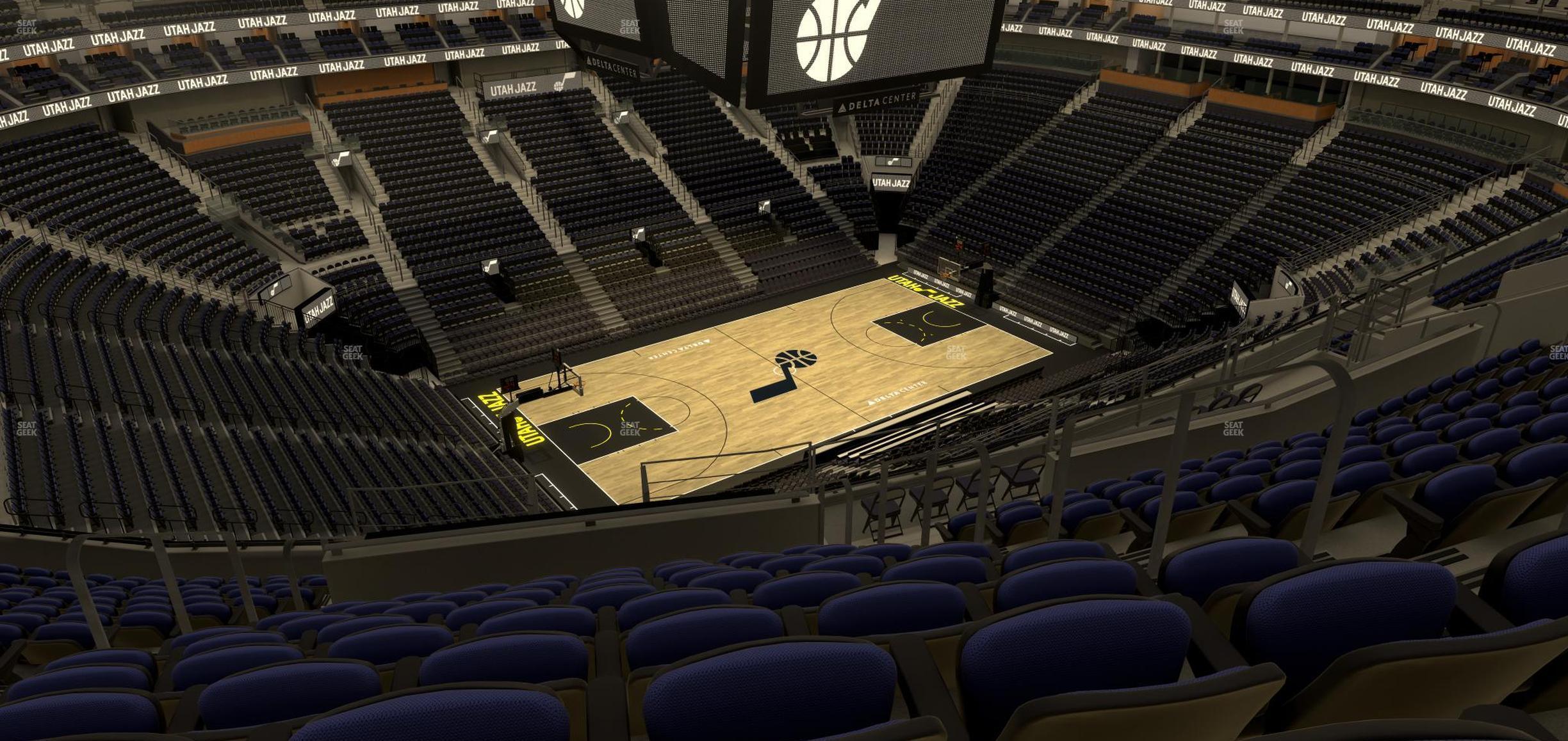 Seating view for Delta Center Section 116