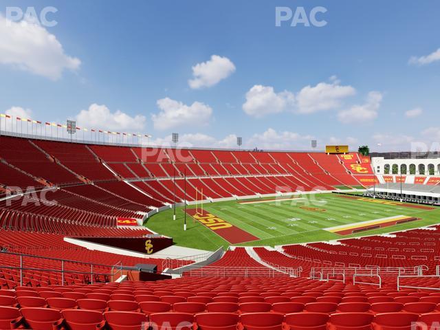 Seating view for Los Angeles Memorial Coliseum Section 210 B