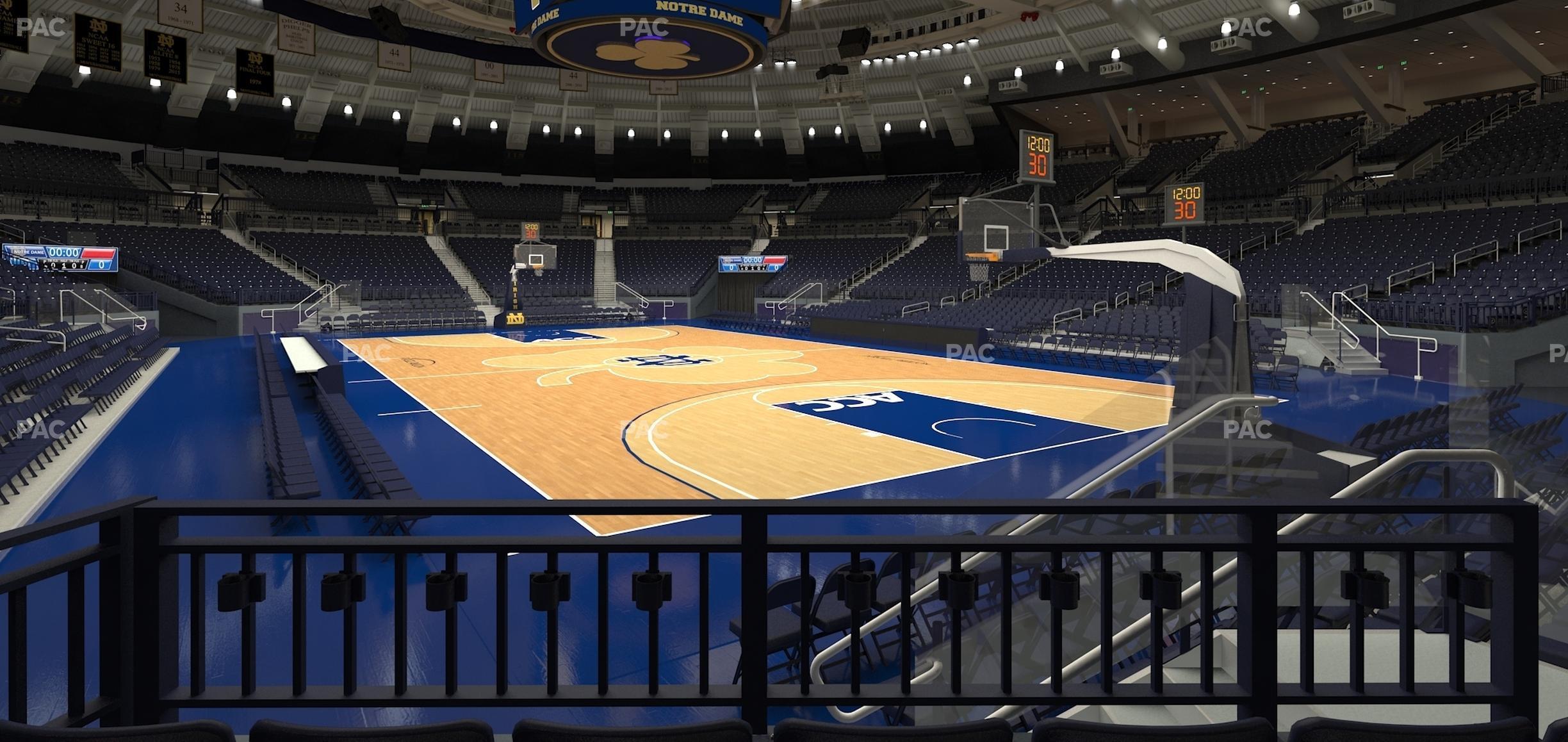 Seating view for Purcell Pavilion at the Joyce Center Section 7