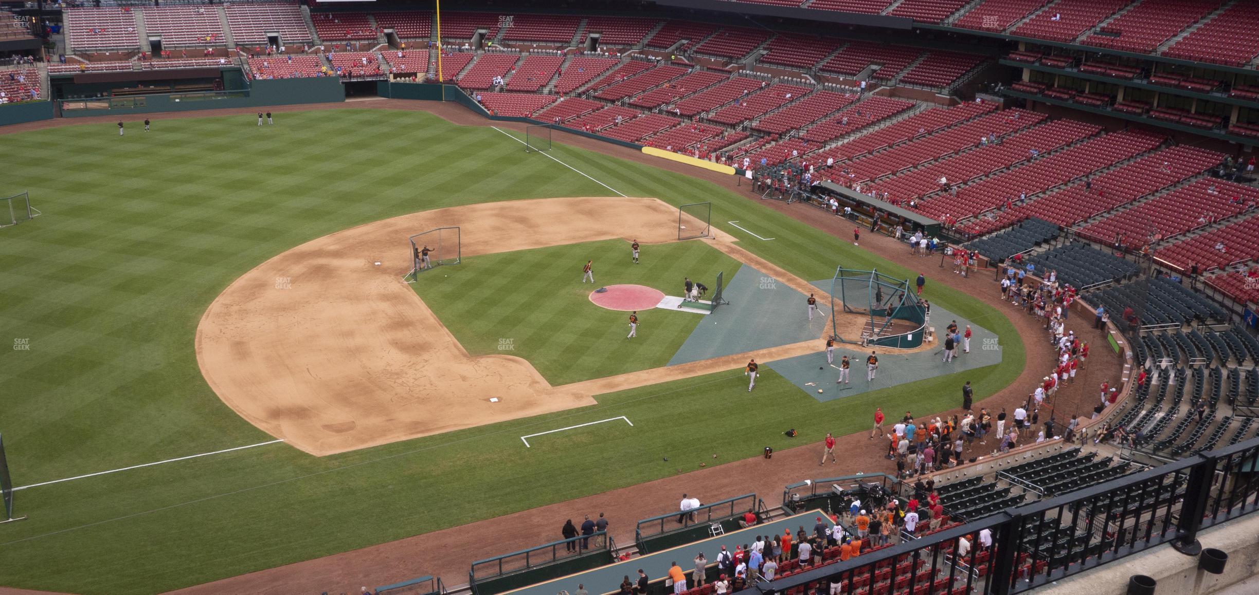 Seating view for Busch Stadium Section Third Base Pavilion 358