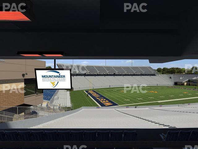 Seating view for Mountaineer Field at Milan Puskar Stadium Section Field Box 40