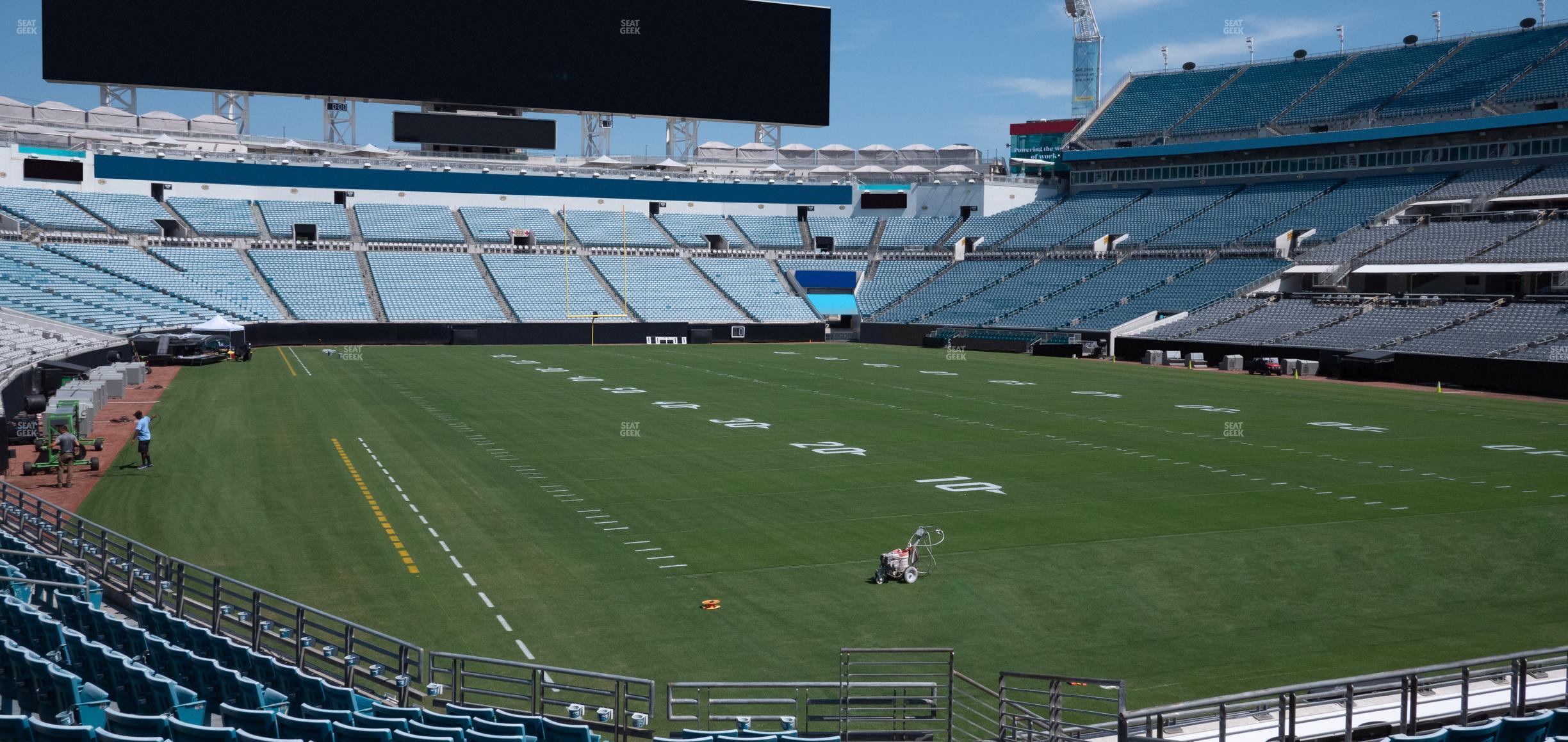 Seating view for EverBank Stadium Section 101