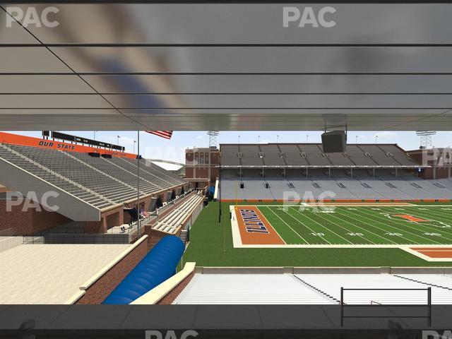 Seating view for Memorial Stadium - IL Section Colonnades Club 314