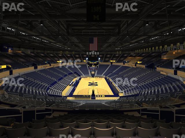 Seating view for Crisler Center Section 214