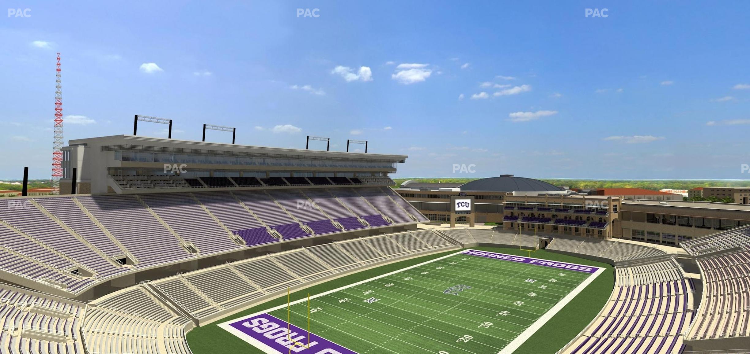 Seating view for Amon G. Carter Stadium Section 315