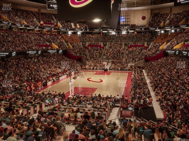 Seating view for Rocket Mortgage FieldHouse Section 126