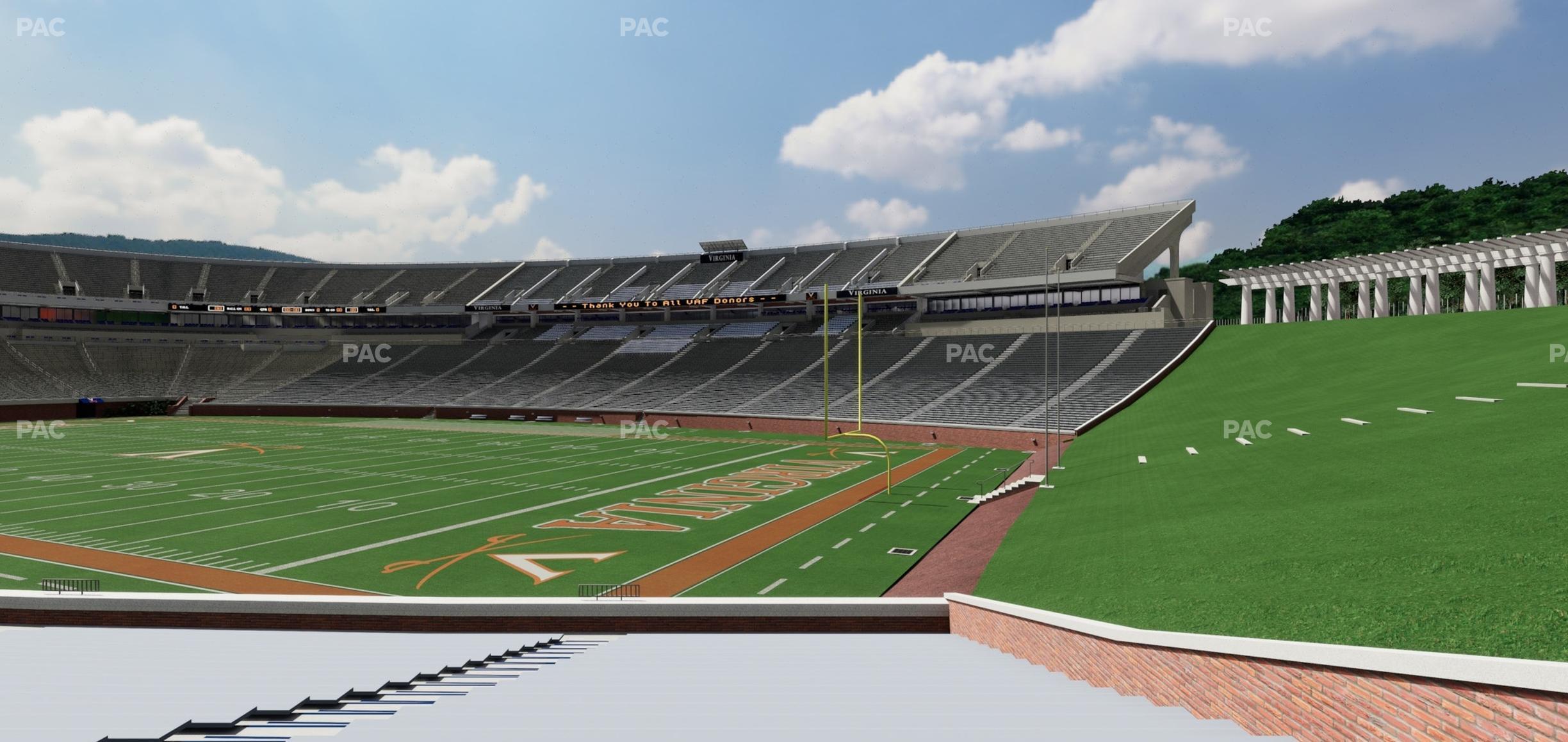 Seating view for Scott Stadium Section 101