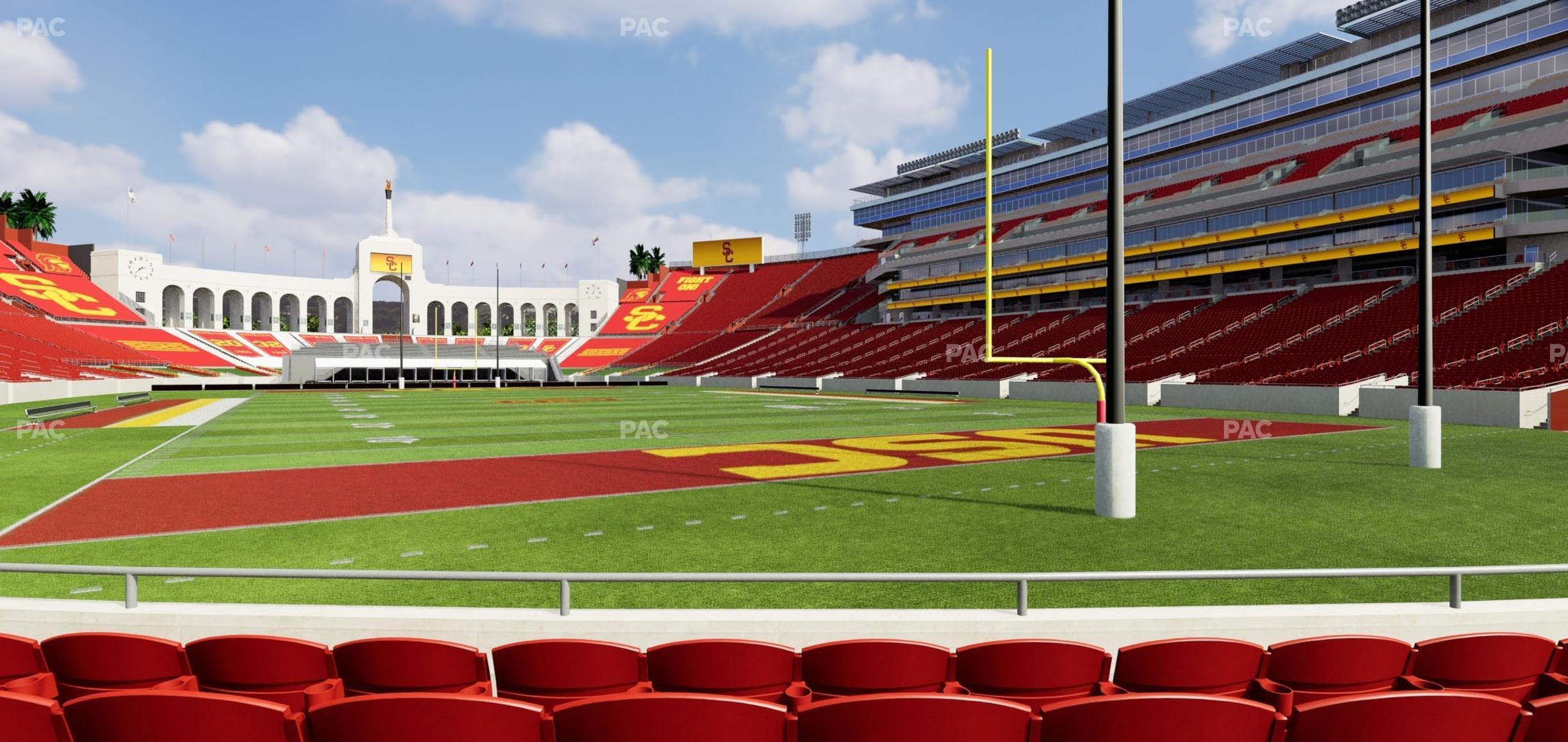 Seating view for Los Angeles Memorial Coliseum Section 116