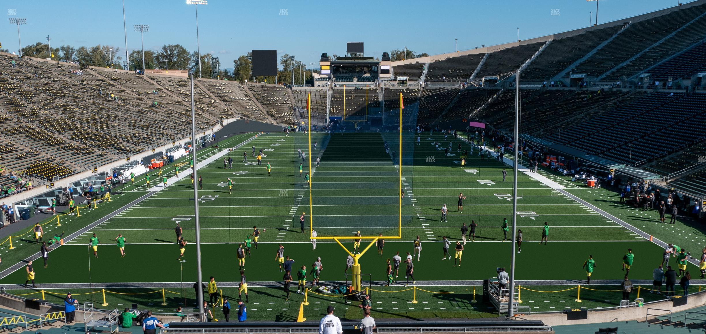 Seating view for Autzen Stadium Section 1