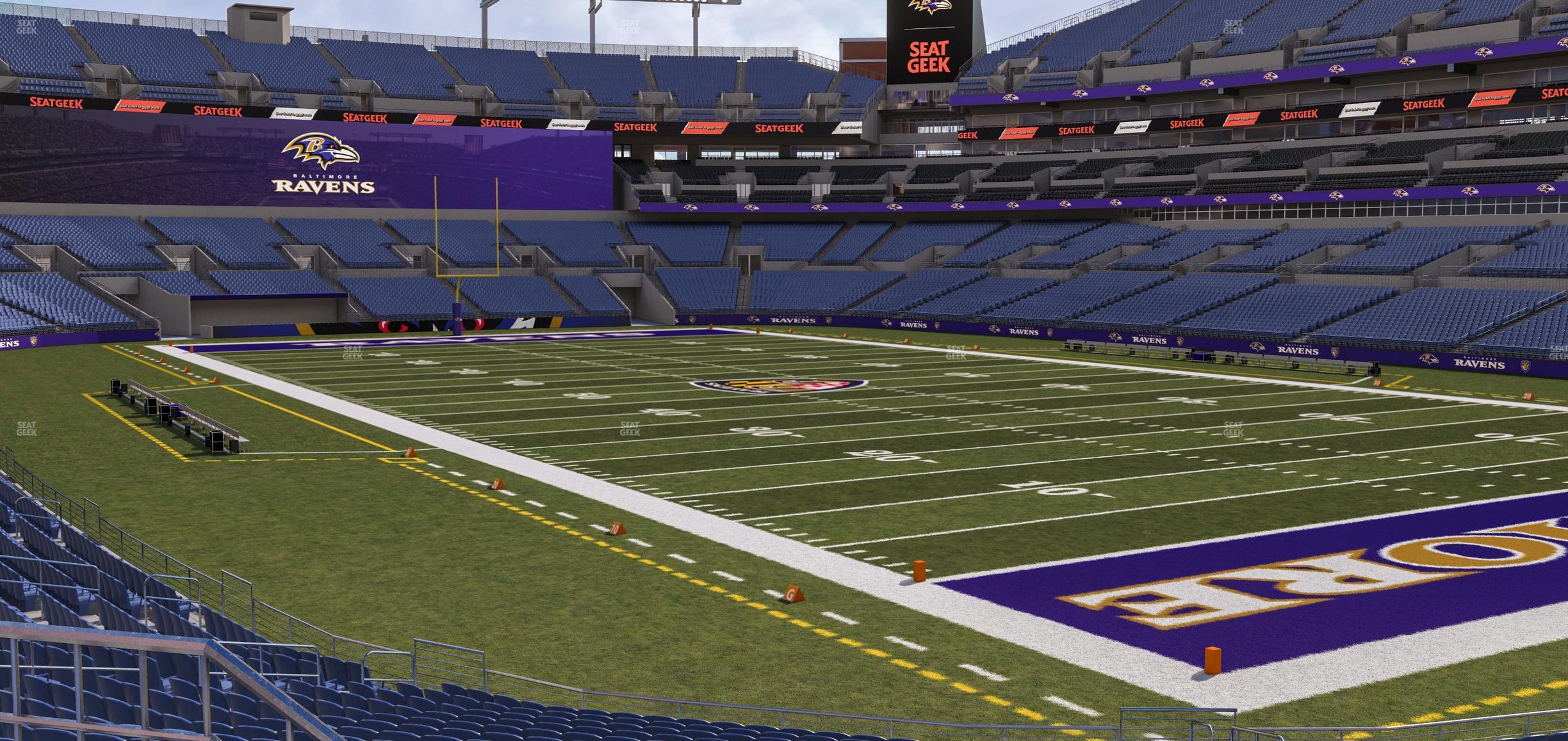 Seating view for M&T Bank Stadium Section 145