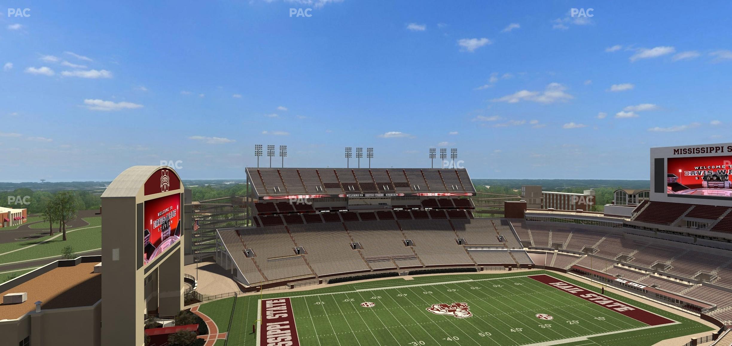 Seating view for Davis Wade Stadium Section 339