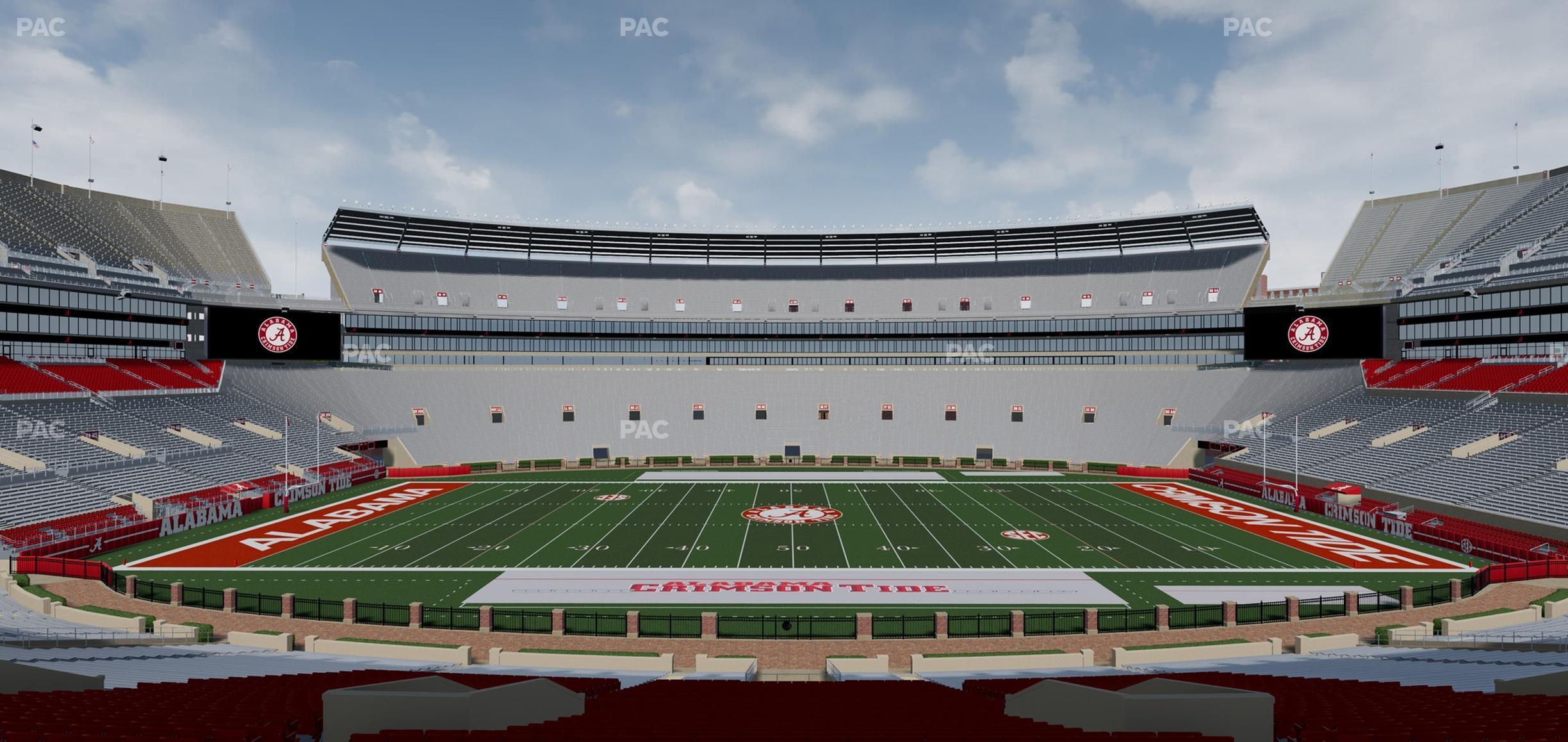 Seating view for Bryant Denny Stadium Section G