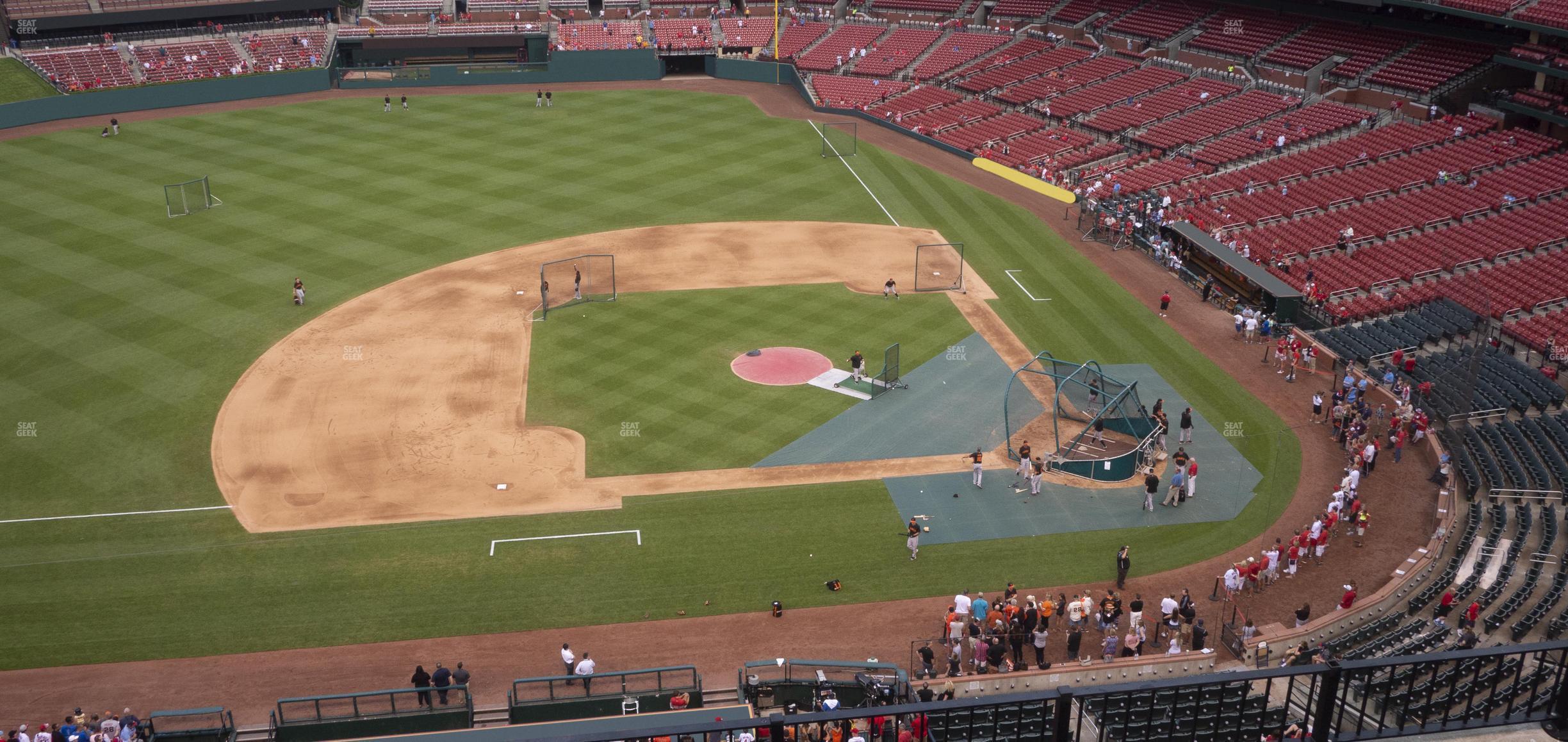 Seating view for Busch Stadium Section Infield Pavilion 356