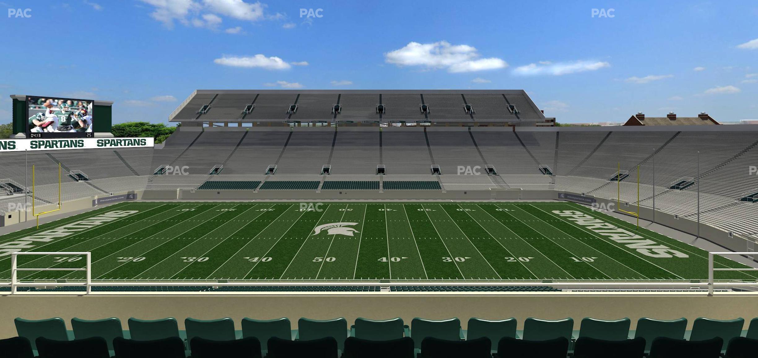 Seating view for Spartan Stadium (Michigan) Section Spartan Club 5