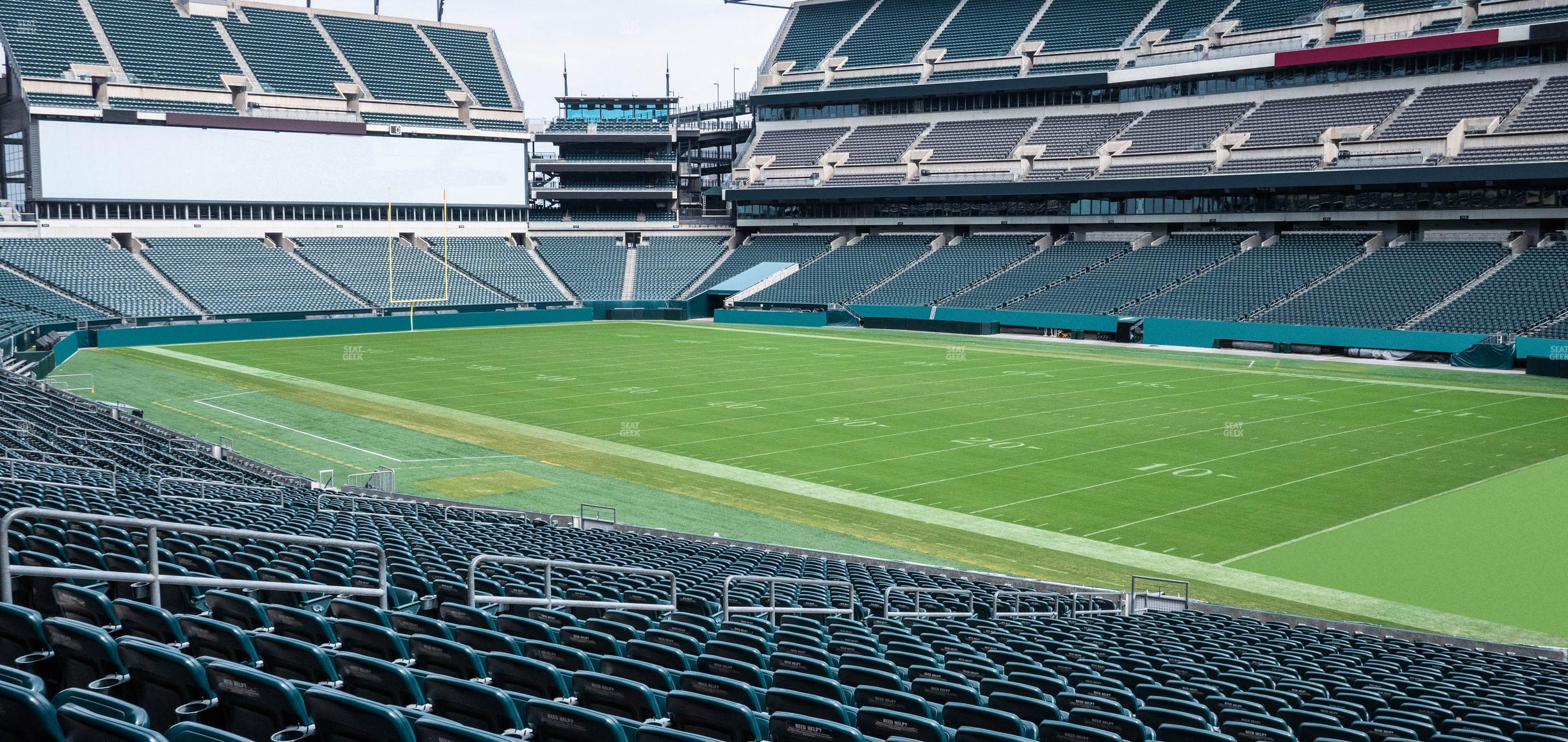 Seating view for Lincoln Financial Field Section 105