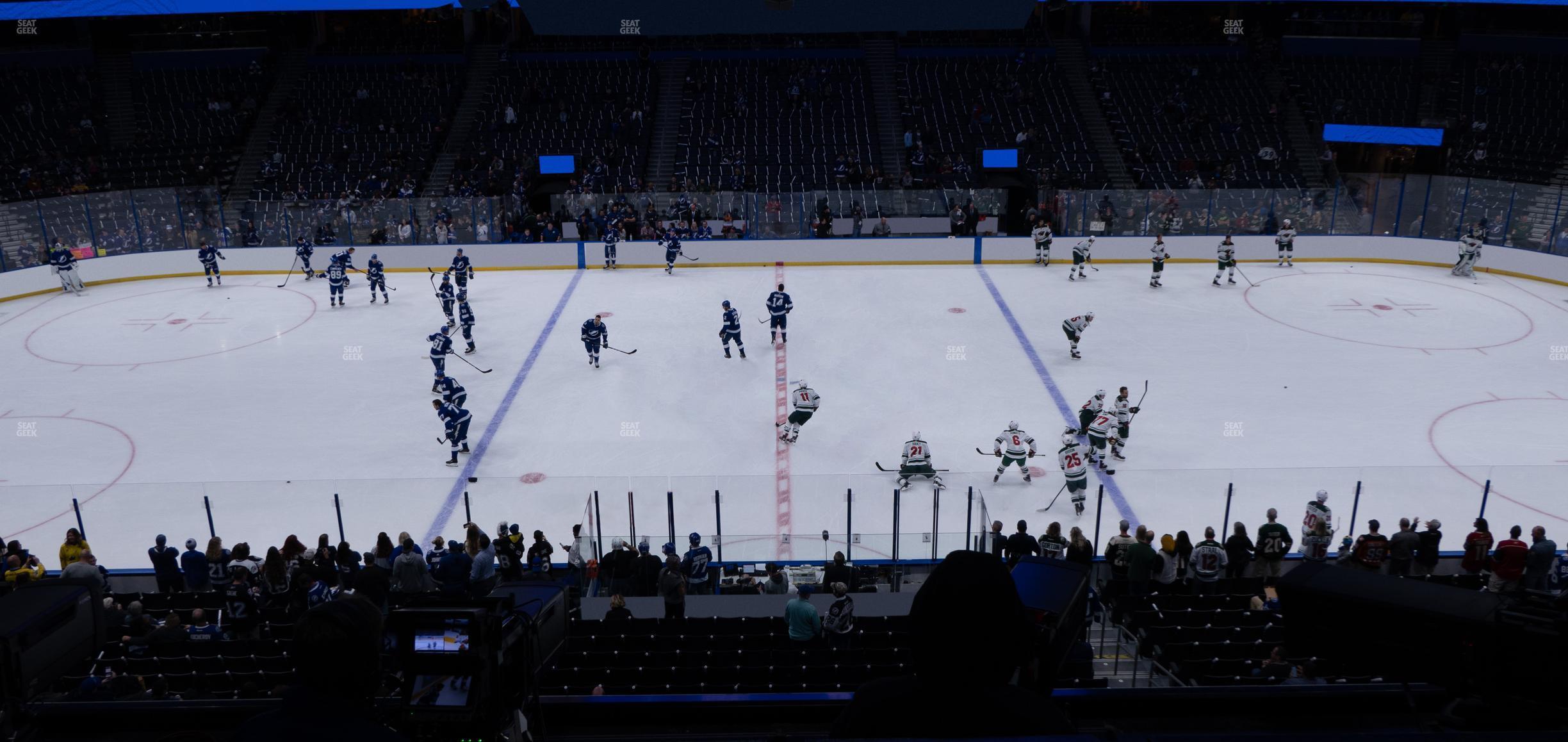 Seating view for Amalie Arena Section 216