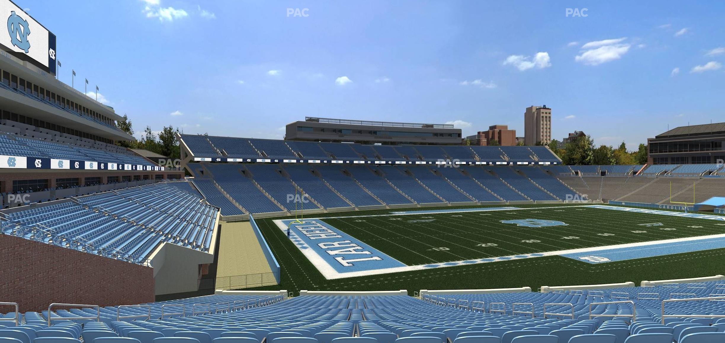 Seating view for Kenan Memorial Stadium Section 101