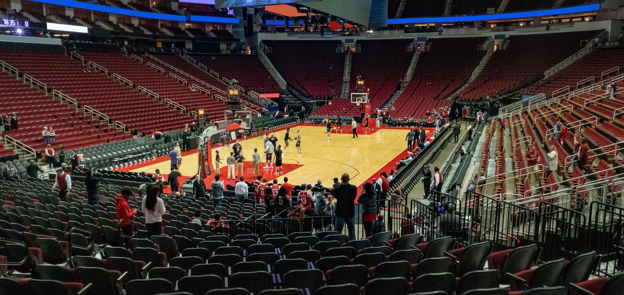 Seating view for Toyota Center Section 112