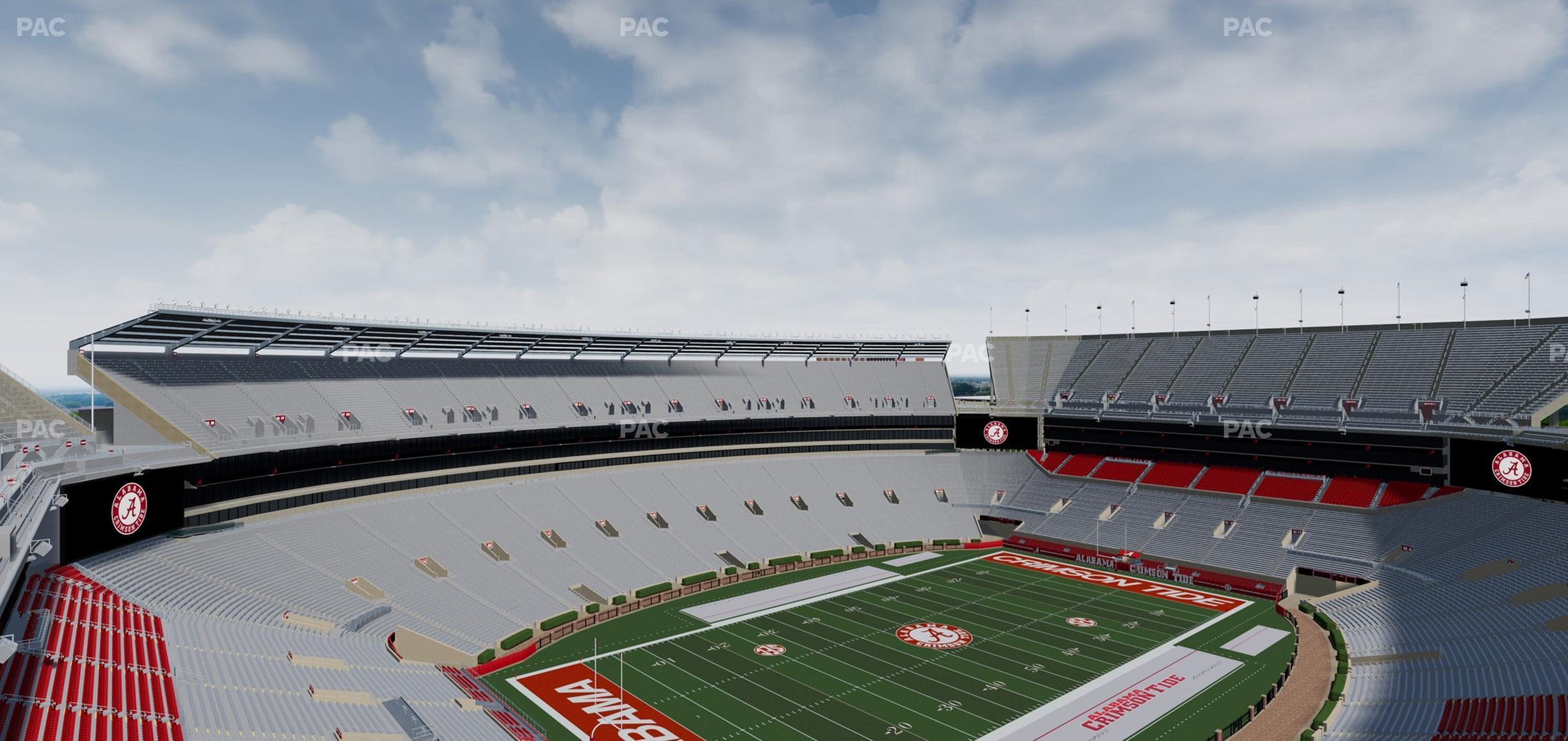 Seating view for Bryant Denny Stadium Section U 3 R