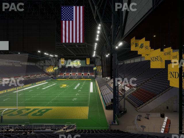 Seating view for Fargodome Section Elevated 24