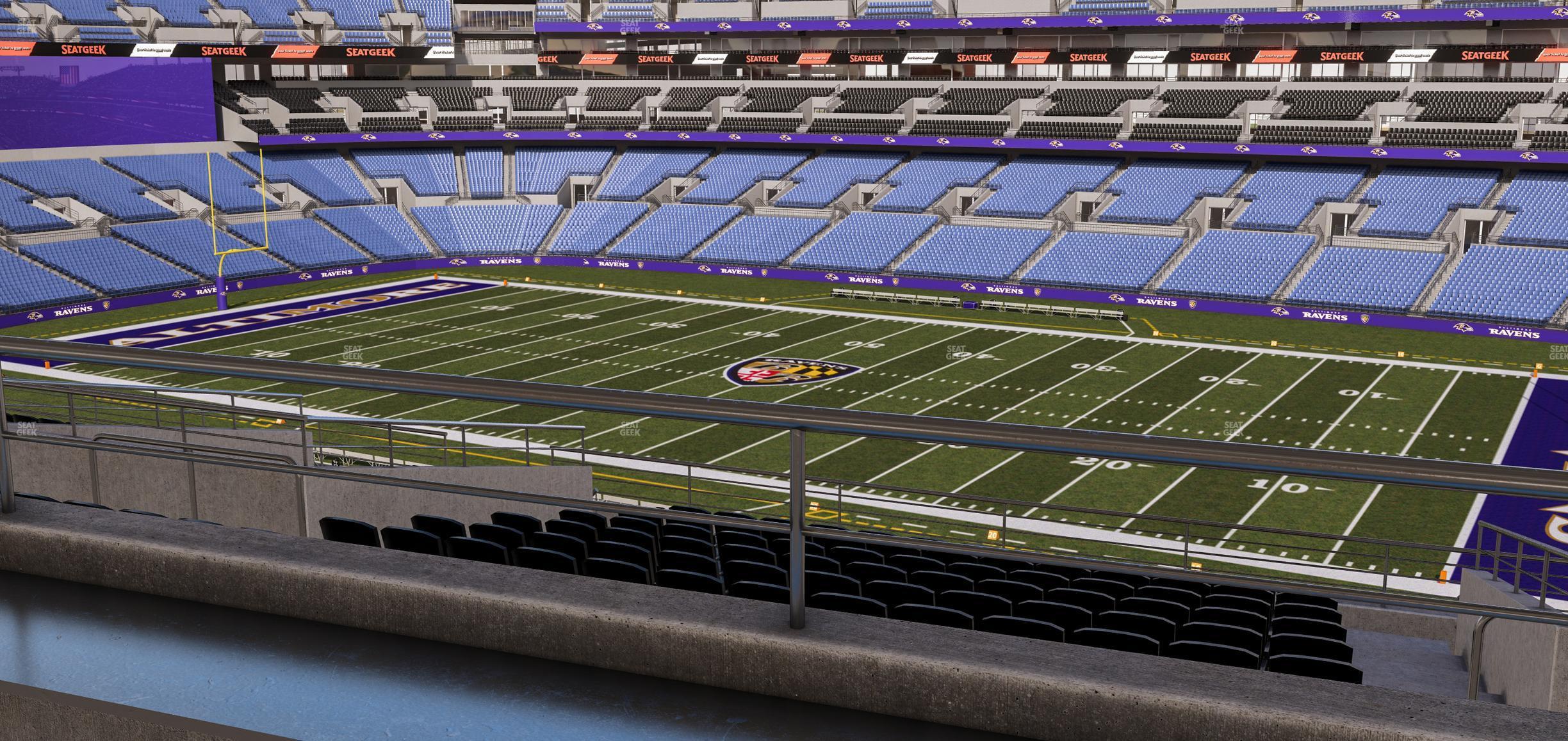 Seating view for M&T Bank Stadium Section Suite 349