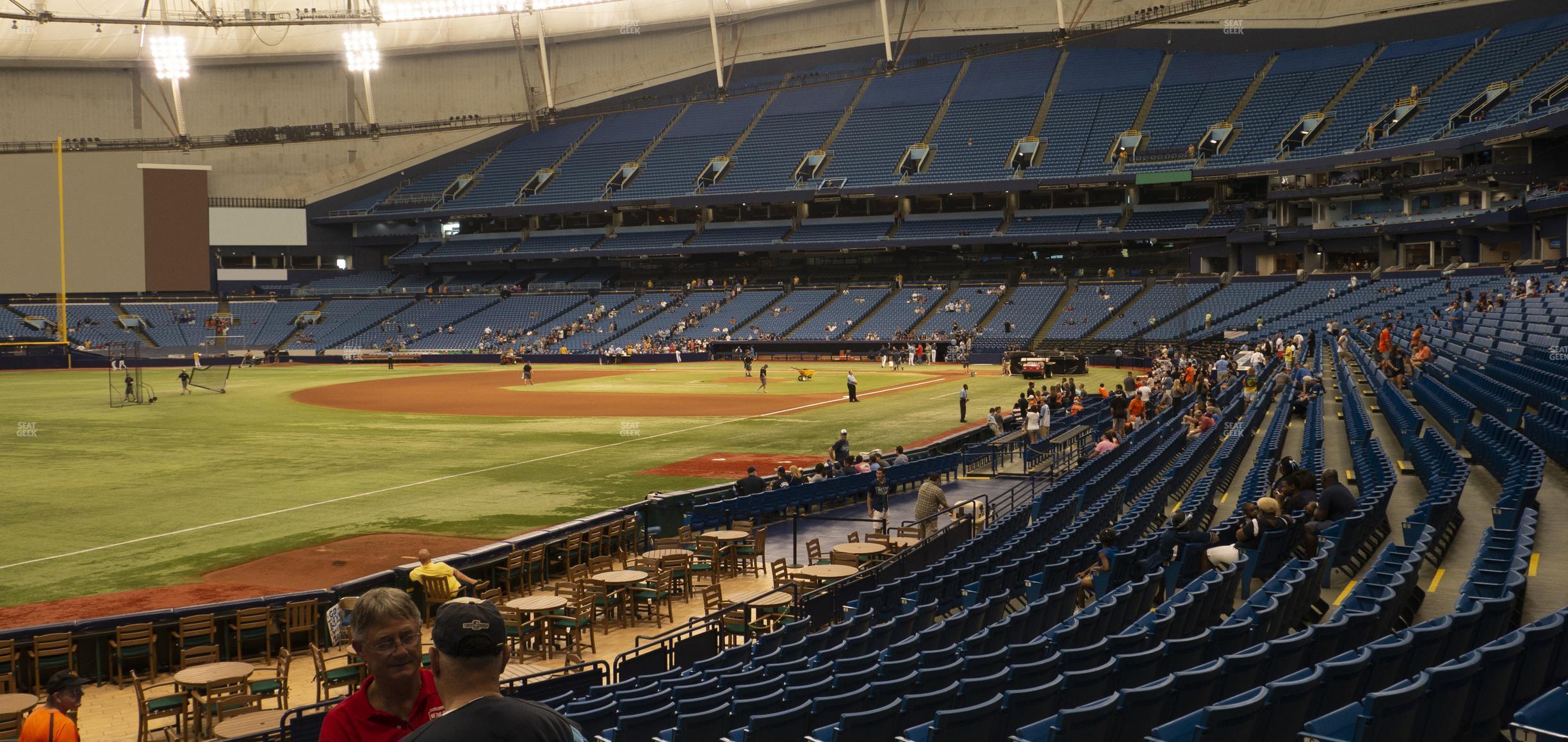 Seating view for Tropicana Field Section 133