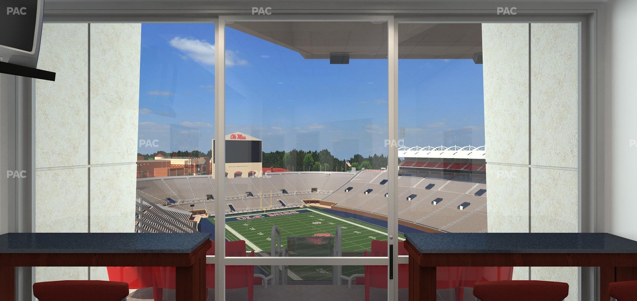 Seating view for Vaught Hemingway Stadium Section Upper South Suites