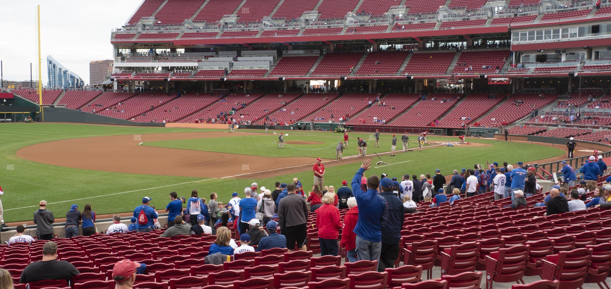 Seating view for Great American Ball Park Section 113