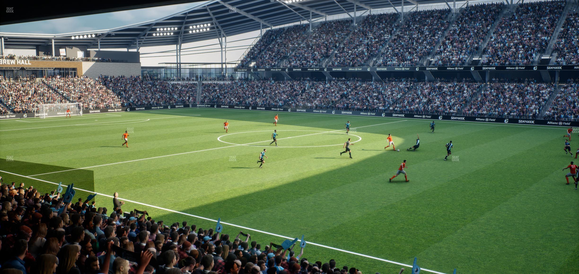 Seating view for Allianz Field Section Loge 28 C