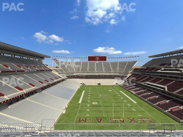 Seating view for Kyle Field Section 322