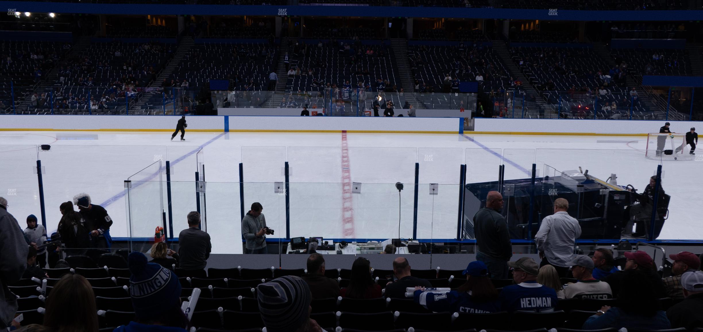 Seating view for Amalie Arena Section 116