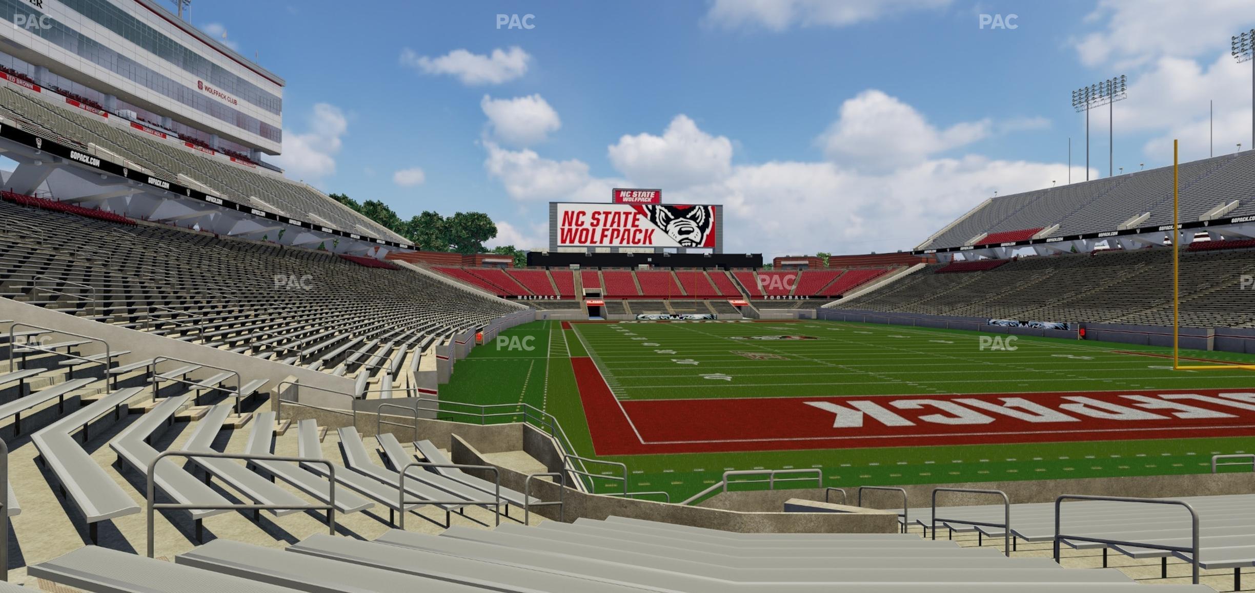 Seating view for Carter-Finley Stadium Section 117