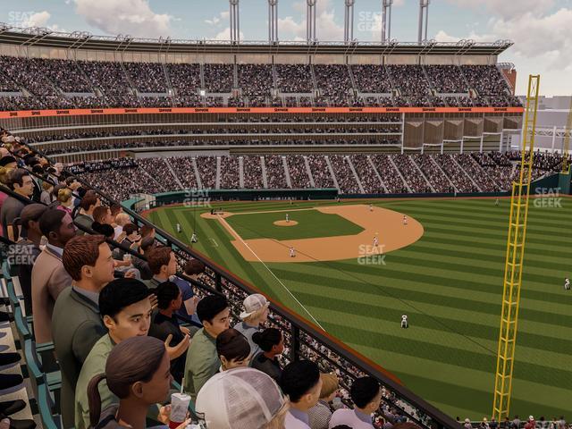 Seating view for Progressive Field Section 420