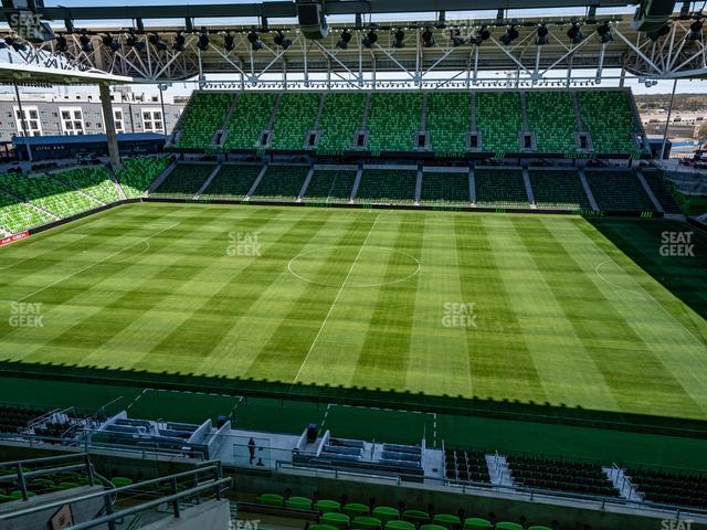 Seating view for Q2 Stadium Section Porch Loge 14