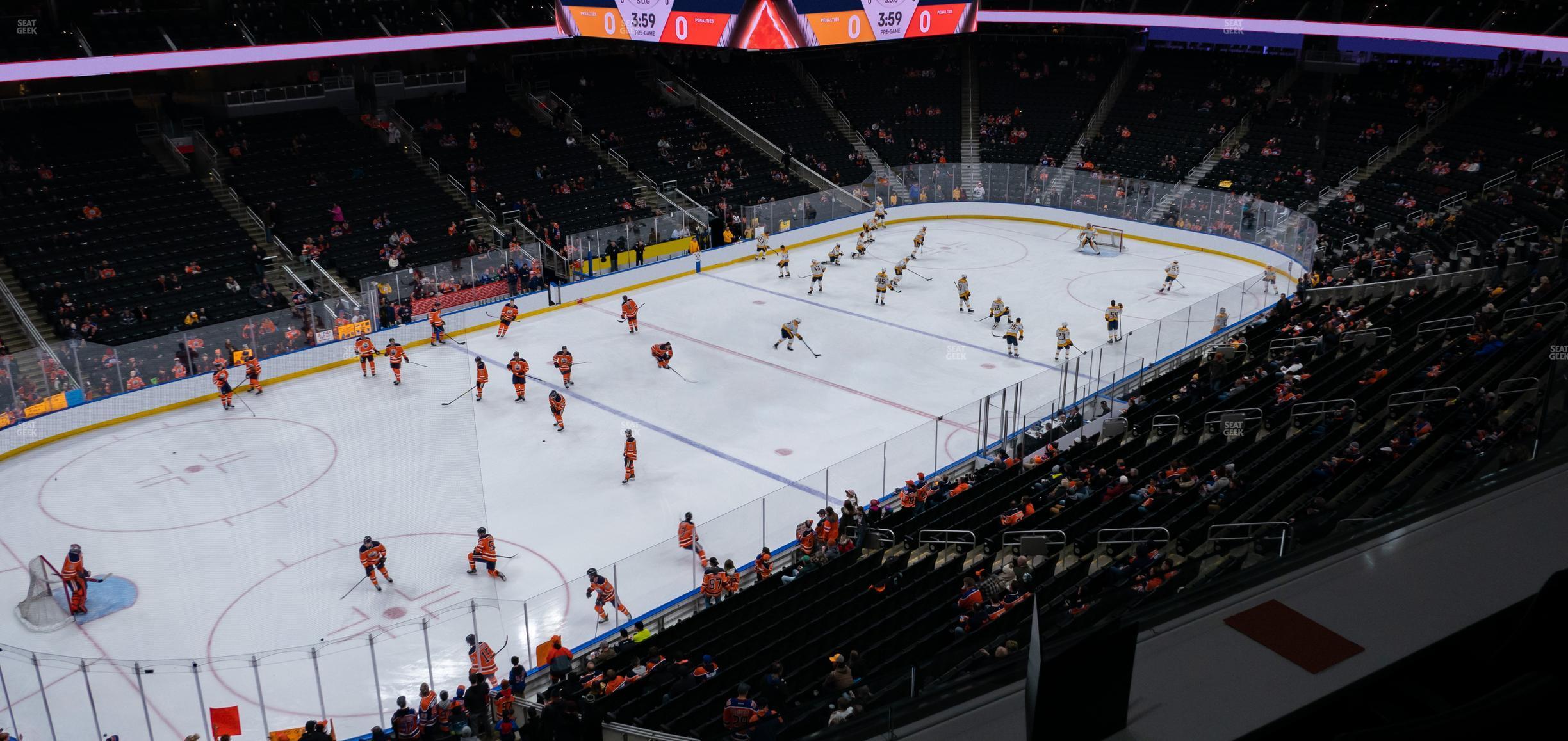 Seating view for Rogers Place Section Loge 28