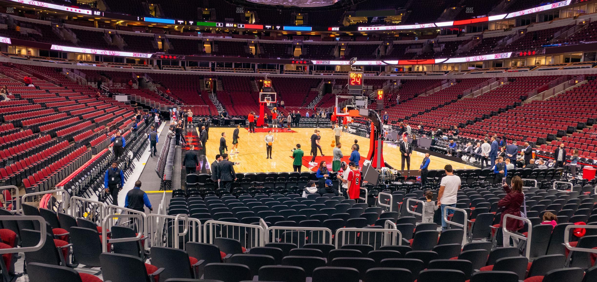 Seating view for United Center Section 107