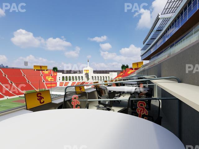 Seating view for Los Angeles Memorial Coliseum Section Loge 417