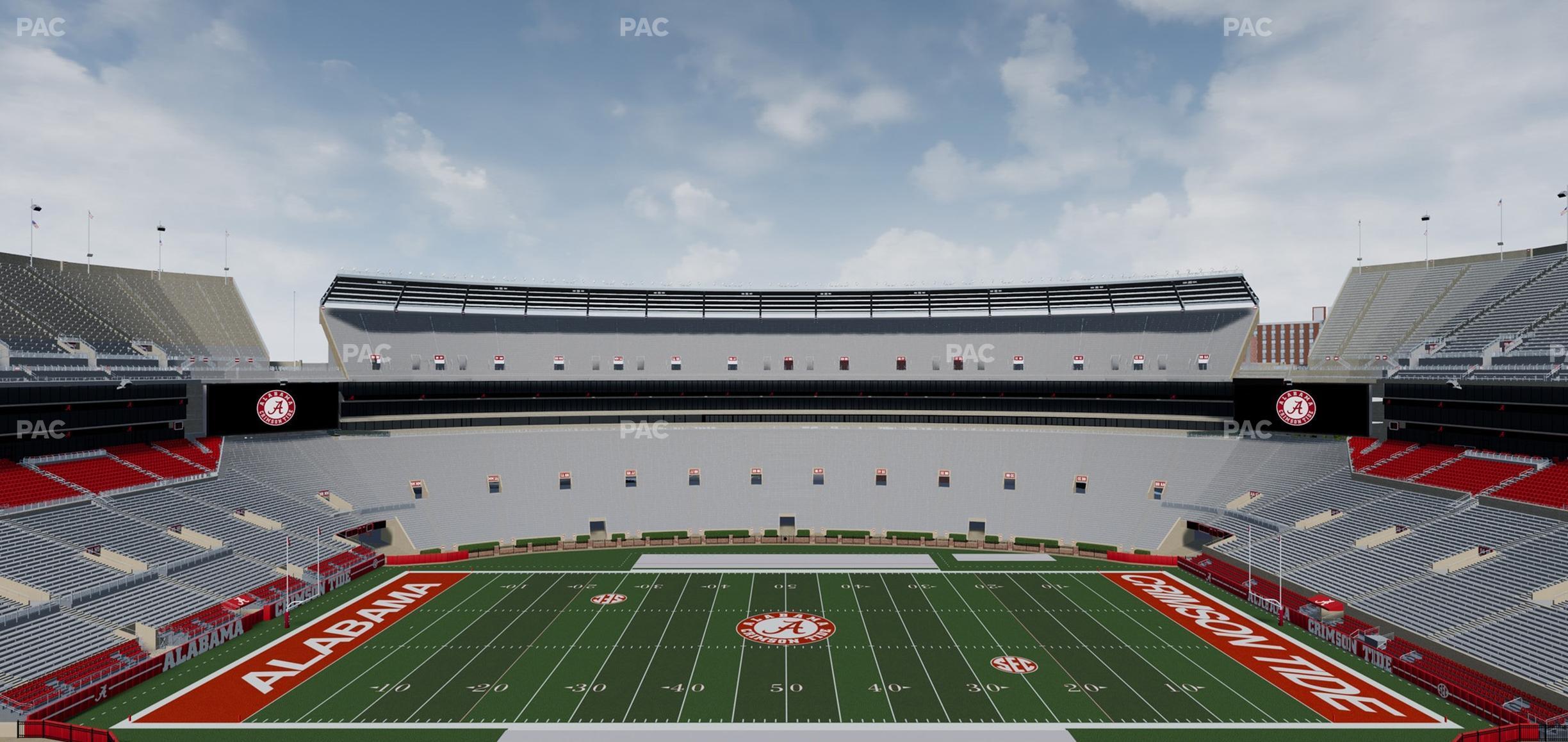 Seating view for Bryant Denny Stadium Section U 3 J