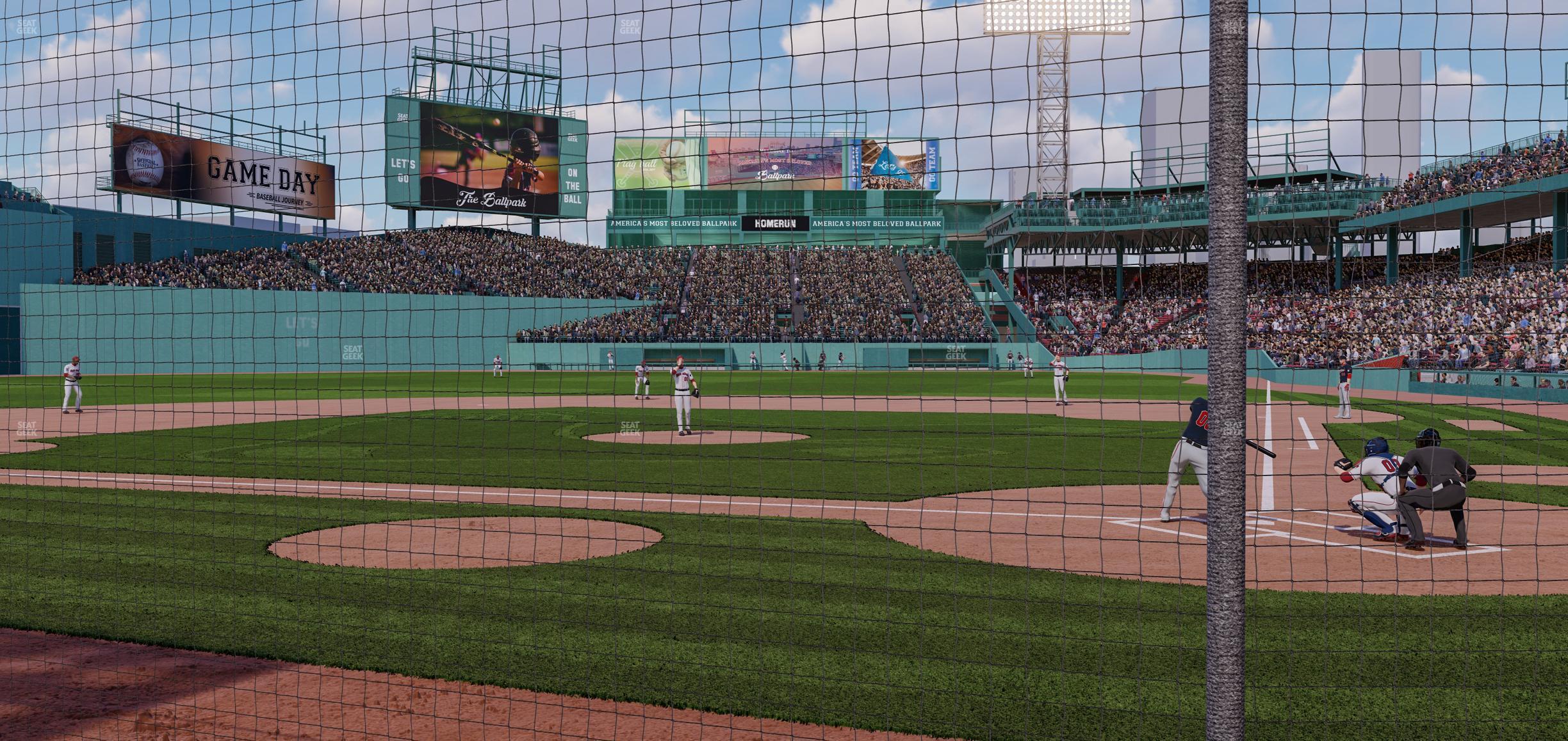 Seating view for Fenway Park Section Dugout Box 51