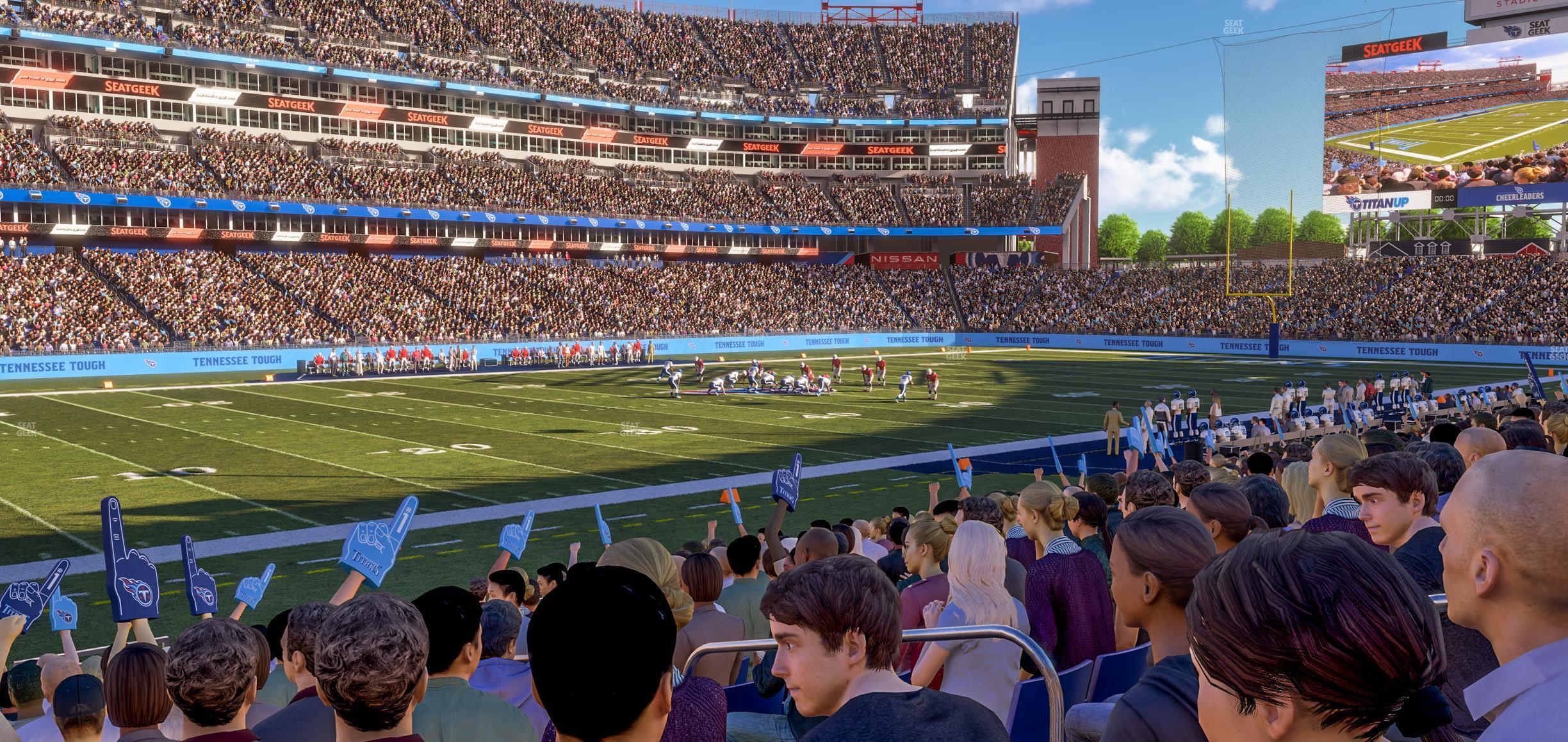 Seating view for Nissan Stadium Section 139