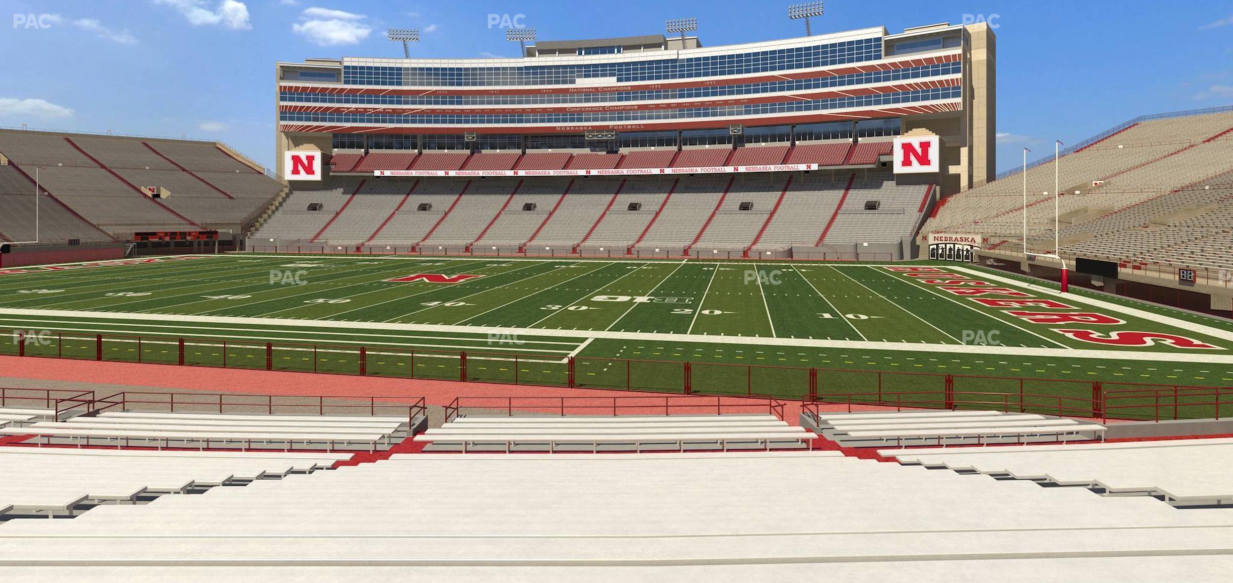 Seating view for Memorial Stadium Nebraska Section 3